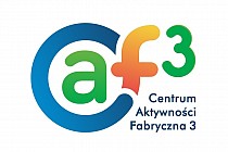 Logo Centrum Aktywności Fabryczna 3  (CAF3).