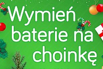 Fragment plakatu akcji "Wymień baterie na choinkę"